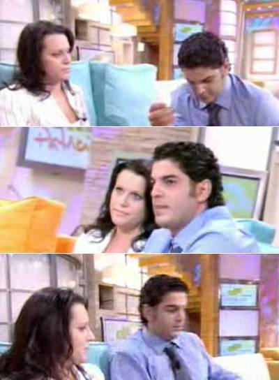 Tres momentos del programa de  El diario de Patricia  en el que Svetlana se negó a reconciliarse con Ricardo, su ex novio y futuro asesino.