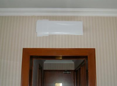 Las ventilaciones selladas (habitación y baño) en el hotel Guomen de Pekín