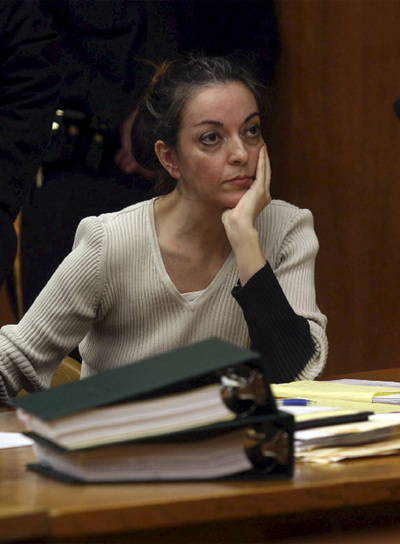 María José Carrascosa, durante una de las vistas en los juzgados de Hackensack, en Nueva Jersey