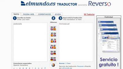 Traductor de Elmundo.es con con la búsqueda 