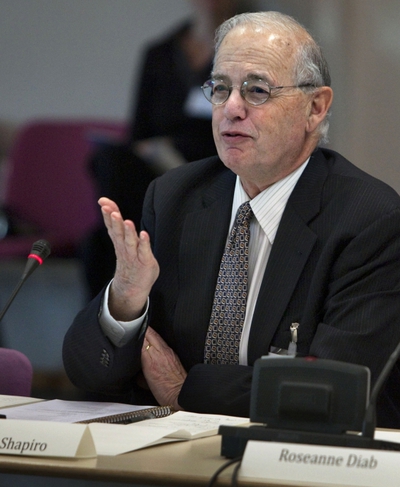 Harold Shapiro, presidente del comité de expertos del Consejo Interacademias que ha empezado hoy a evaluar el trabajo del IPCC.
