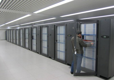 Parte del superordenador chino  Tianhe-1 , en la Universidad Nacional de Tecnología de la Defensa.