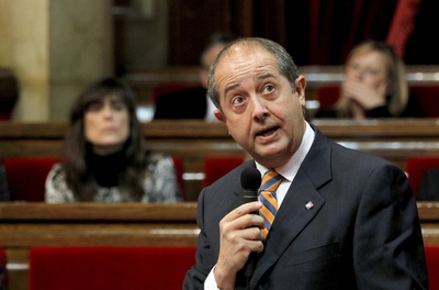 El consejero de Interior Felip Puig durante la primera sesión de control en el Parlamento catalán de la legislatura.