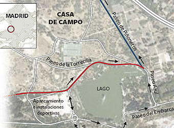 Así quedará la circulación en el parque madrileño.