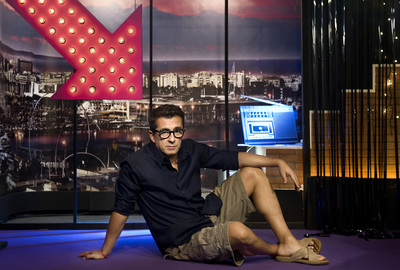 FOTOGALERIA: Andreu Buenafuente posando antes de empezar una edición de su programa, esta semana.