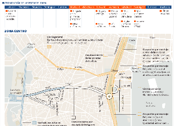El centro cambia los coches por peregrinos