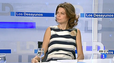 Lucía Figar, esta mañana en  Los desayunos de TVE. 