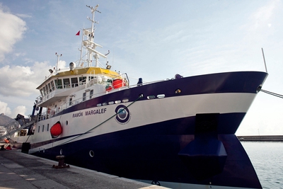 Buque  Ramón Margalef  del Instituto Español de Oceanografía.