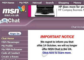 MSN avisa en su página de las novedades.
