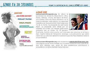 aznaren30segundos.com premia al mejor corto con un paseo en el  Azor,  el yate de Franco.