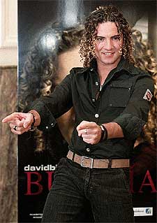 David Bisbal, ayer durante la presentación de  Bulería. 
