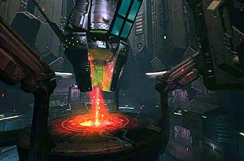 Imagen perteneciante al videojuego 'Doom 3', cuyo lanzamiento para PC se producirá el próximo verano, según han anunciado las empresas que lo desarrollan.