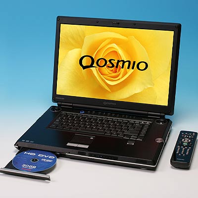 EL Qosmio G30, primer portátil del mundo capaz de reproducir DVDs de nueva generación, saldrá a la venta en abril.