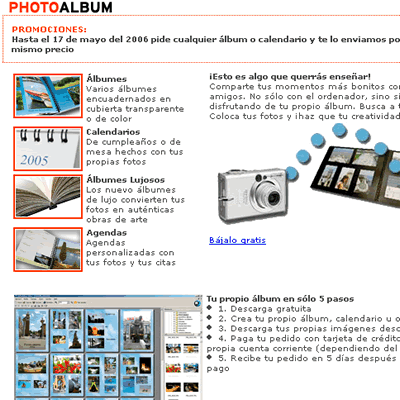Fotografías individuales, álbumes completos, calendarios... La oferta de los servicios de revelado online es amplia y flexible.