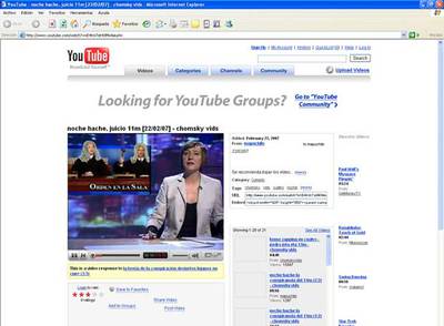 Imagen del programa  Noche Hache  (Cuatro), en YouTube.