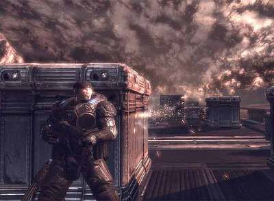 Una escena de Gears of War