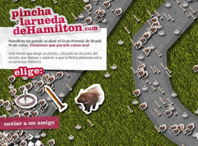 Un 'viral' para pinchar la rueda a Hamilton