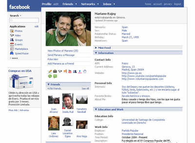 El Facebook de Rajoy se llena de mensajes de apoyo a Gallardón