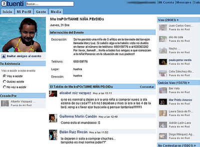 Buscando a Mary Luz en la red social