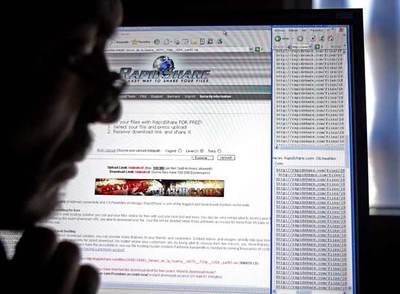 Página  web  Rapidshare.