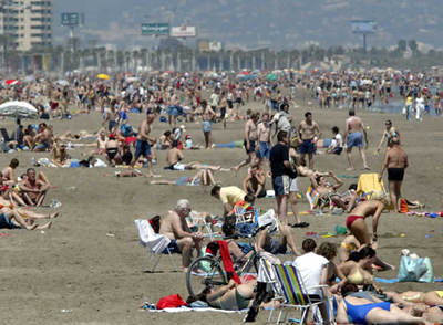 Las playas de Valencia no se olvidan de Internet