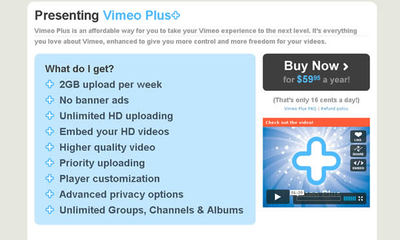 Vimeo se renueva y ofrece una versión de pago