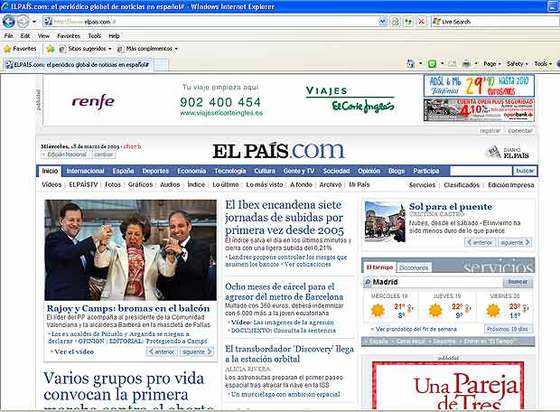 Pantallazo del nuevo navegador de Microsoft, que se podrá descargar desde hoy.