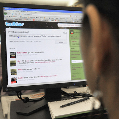 Imagen de una página  web  de Twitter.