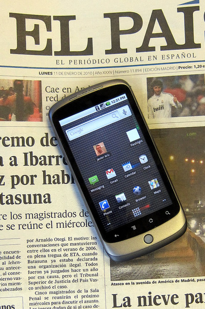 Nexus One, el teléfono de Google, no entiende español