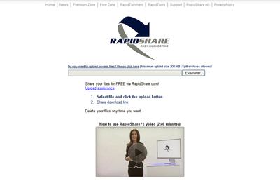 Rapidshare es uno de los servicio más populares para descargar contenidos en Internet.