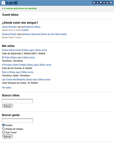 Los amigos siempre localizados en Tuenti