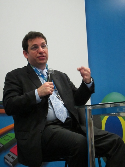 El 'hacker' pionero en la Campus Party Brasil.